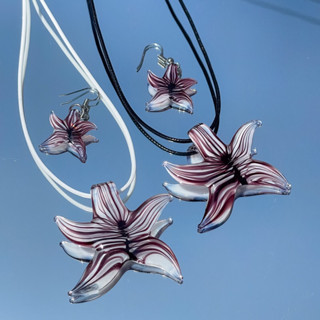 สร้อยจี้ปลาดาว สร้อยy2k สร้อยปลาดาวแก้ว สร้อยคอy2k สร้อยคอmurano necklace starfish glass สร้อยจี้ปลาดาวแก้ว