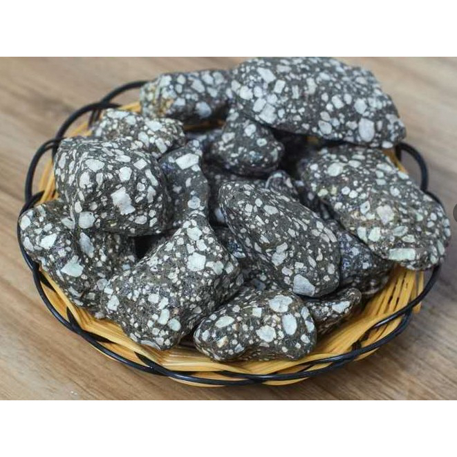 หินลายจุด  หินกรองน้ำ Maifan stone จากธรรมชาติ เป็นที่อยู่ของแบคทีเรีย หินตกแต่งตู้ปลา หินตู้ไม้น้ำ