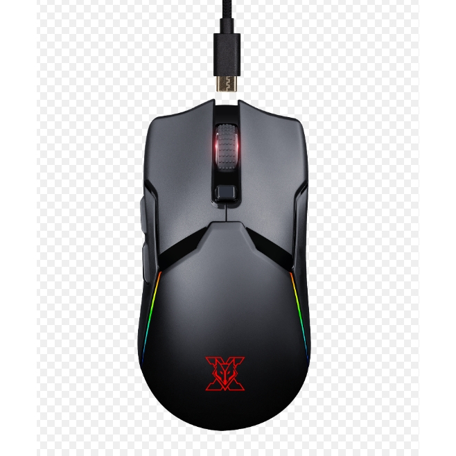 Nubwo X58 WIRELESS & WIRED MACRO เมาส์เกมมิ่งไร้สาย มีไฟ RGB ปรับ DPI ได้ ของแท้รับประกัน 2 ปี