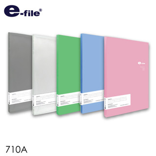 แฟ้มโฮลเดอร์ แฟ้มโชว์เอกสาร 20 ซอง ปกสอด e-file รุ่น 710A