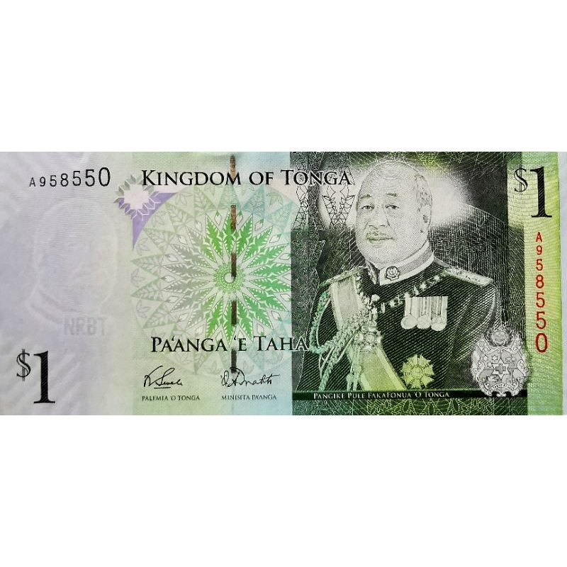 แบงก์​ตองงา​ Tonga, 1 Pa'anga, ไม่​ผ่าน​ใช้​ UNC, B937