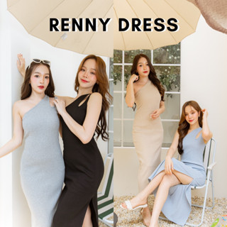 [กรอกโค้ด WYNEWU ลด 65.-] Basicnotbasics - Renny dress เดรสยาว ไหล่เดียว ผ้ายืดพรีเมี่ยม