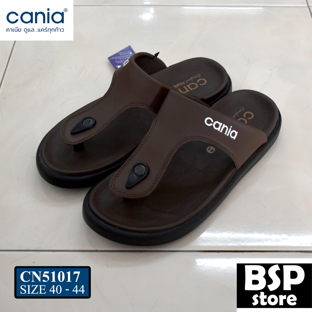 Cania รุ่น CN 51017 สีน้ำตาล รองเท้าแตะ cania (คาเนีย ดูแล...แคร์ทุกก้าว)
