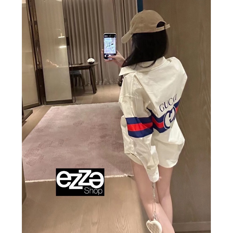 GU CI GG LOGO COTTON SHIRT