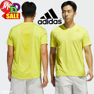 Adidas-ใหม่ เสื้อยืดใส่ออกกำลังกาย /ใส่ลำลอง แต่งแถบ3-STRIPES ADIDAS 3-STRIPES HEAT.RDY /AEROREADY TEE FM2097 FK1590