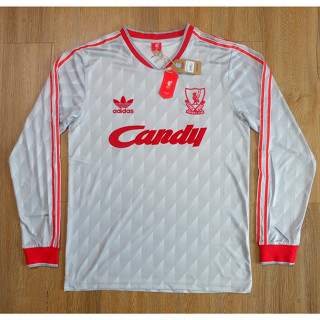 เสื้อบอลย้อนยุค ลิเวอร์พูล แขนยาว ชุดเยือน ปี 1989-91 งานเกรด AAA Liverpool Retro Away 1989-91 (พร้อมส่ง)