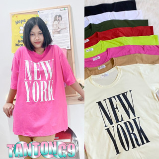 เสื้อยืดคอกลมแฟชั่นทรงOversizeเสื้อcotton(byTANTONG9)
