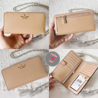 Kate Spade Darcy Large Slimfold Wallet  WLR00545 แท้💯