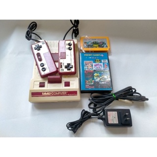 Famicom แท้ Japan ชุดไฟไทยพร้อมเล่น ตลับเกมรวม 150เกมไม่ซ้ำ ระบบ AV SFC จอยกดได้ปกติไมค์ดัง