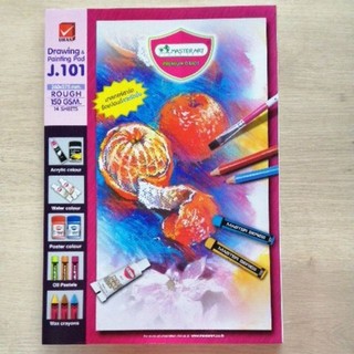 สมุด​วาดเขียน​ MASTER​ ART​  J-101  ขนาด​ 26​ x​ 37.50 ซม.​ 150​ แกรม​  14​ แผ่น