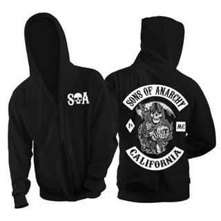 เสื้อฮู้ดดี้และเสื้อกันหนาวแขนยาวสกรีนลาย Sons Of Anarchy Hoodie