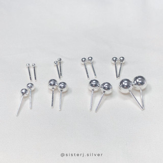 Sister J. dot earrings ต่างหูเงินแท้ ต่างหูหมุดเงินแท้ /silver925