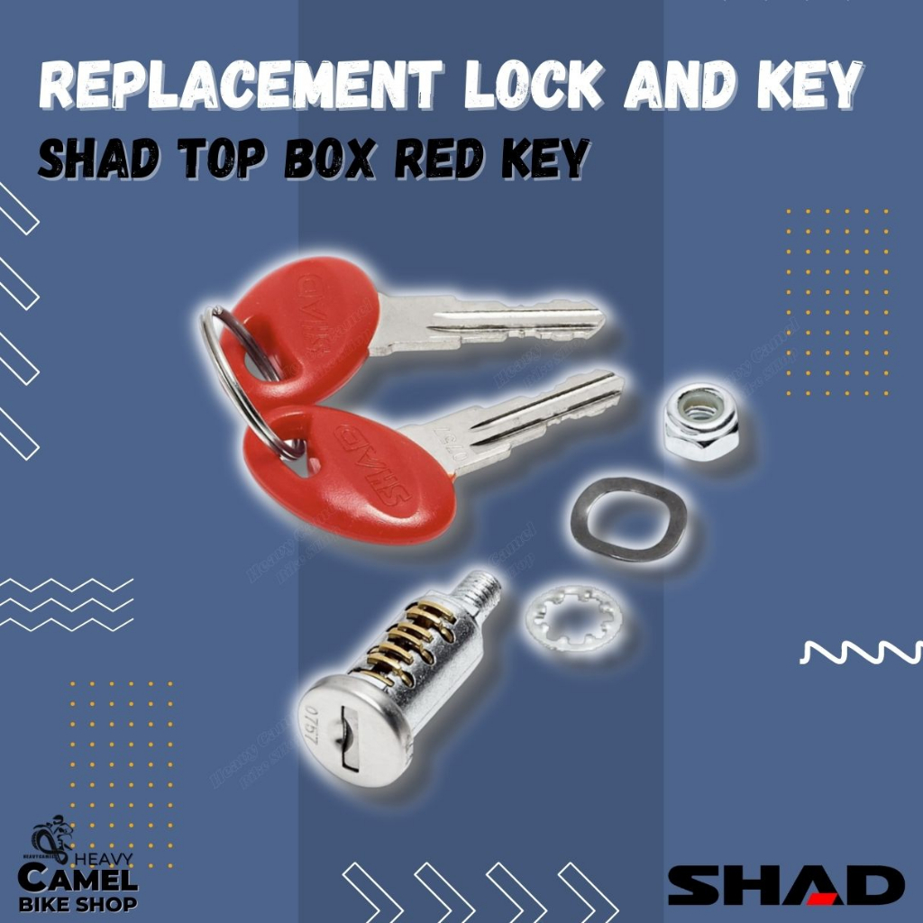 อะไหล่กุญแจกล่อง SHAD ดอกแดง SH26 SH29 SH33 SH34 SH39 SH40 SH42 SH45 SH46 SH47 SH23