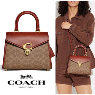 COACH SAMMY TOP HANDLE IN SIGNATURE  ((CH724))