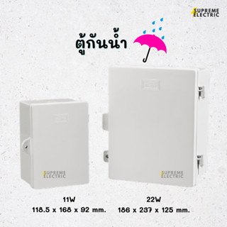 ตู้กันฝน ☔️ #11 #22 #101 #102 ตู้กันน้ำ NANO TFC ตู้ใส่อุปกรณ์ไฟฟ้า ตู้พลาสติกมีหลังคา กล่องกันน้ำ กล่องกันฝน ABS PVC