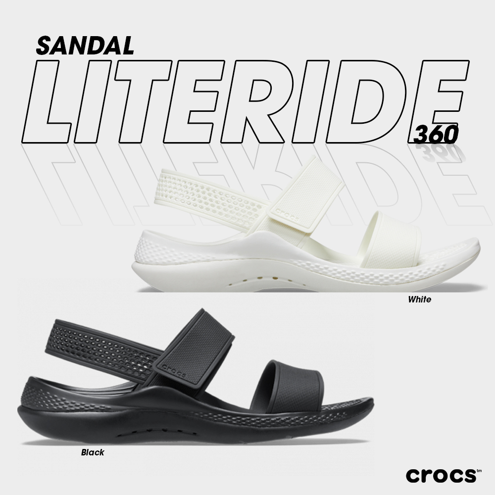Crocs Collection รองเท้าแตะ รองเท้ารัดส้น CR W Literide360 206711-001 / 206711-1CN