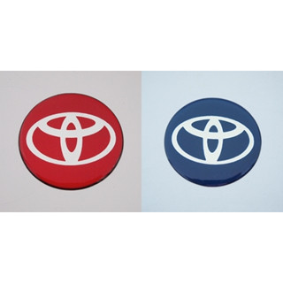 สติ๊กเกอร์เรซิ่นนูนติดดุมล้อ TOYOTA เกรดพรีเมี่ยม สำหรับตกแต่งรถยนต์