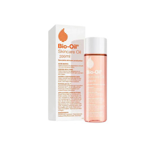 Bio oil 200ml ไบ โอออยล์ ลดเลือนรอยแผลเป็น ผิวแตกลาย ให้ดูจางลง บำรุงผิว ป้องกันรอยแตกลาย ลดผิวลายที่เติบโต ไบโอออยล์แท้