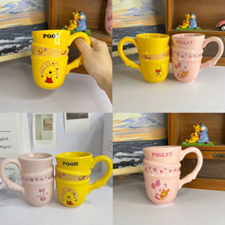 พร้อมส่ง💓 แก้วน้ำ Winnie the pooh หมีพูห์ Piglet พิกเล็ต แก้วมัค Mug cup แก้วเซรามิค ceramic แก้วน่ารักๆ