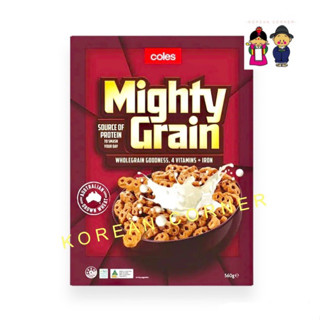 Coles Wholegrain Wheats Cereals โฮลเกรน วีท ซีเรียล ธัญพืช อบกรอบ สารอาหารวิตามินรวม และธาตุเหล็ก จากออสเตรเลีย