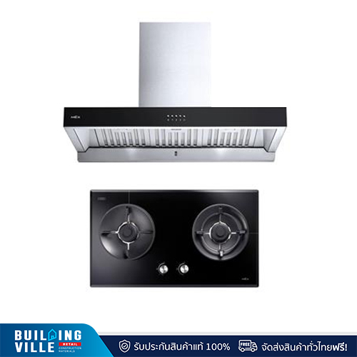 [ส่งฟรี!!] MEX ชุดเครื่องดูดควัน K632BFX90 + เตาแก๊ส V7812MHR