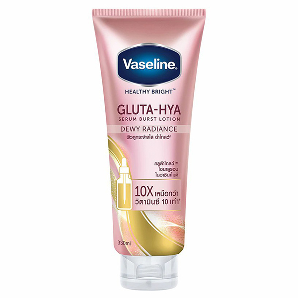 VASELINE Gluta-Hya Serum Burst Lotion Dewy Radiance วาสลีน ดิวอี้ เรเดียนซ์ เซรั่ม เบิสท์ โลชั่น