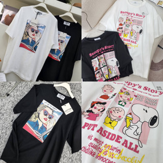 cottoncandy​ Party เสื้อยืดผู้หญิง ไซส์ใหญ่ วินเทจ t.shirt / New Snoopys  story CARDIGAN_NISTA