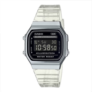 Casio Standard นาฬิกาข้อมือผู้หญิง สายเรซิน รุ่น A168XES,A168XES-1B