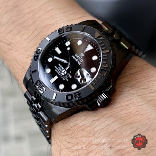 Seiko Mod Yacht Master Super Black Jubilee Strap