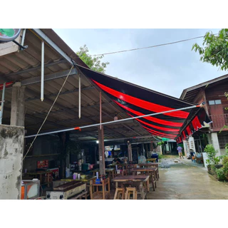 🚩ขาค้ำยันผ้าใบ พร้อมอุปกรณ์ติดตั้ง เราใช้เหล็กกาวาไนซ์กันสนิม เหล็กหนา แข็งแรง ทนทาน สามารถยืดได้ หดได้ 2.5 ถึง 3 เมตร