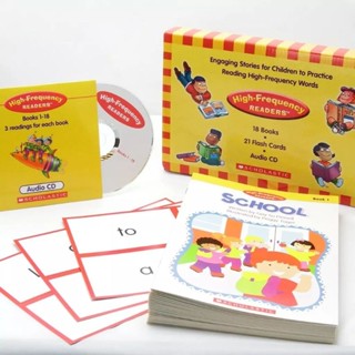 หนังสือหัดอ่านภาษาอังกฤษสำหรับเด็ก Scholastic High Frequency Readers Box Set with Flashcards and CD