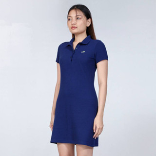 NAVY WOMEN ATHLETIC LENGTH DRESS ชุดเดรสโปโลสีกรม