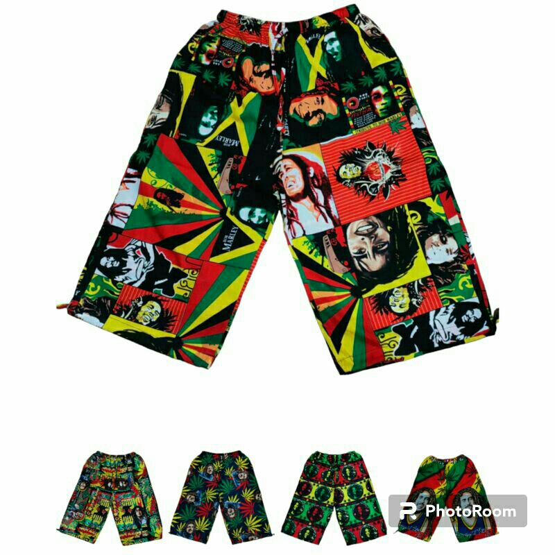 REGGAE ชุดที่2 กางเกงเร็กเก้ ขาสั้นสามส่วน เอว24-37"ใส่ได้