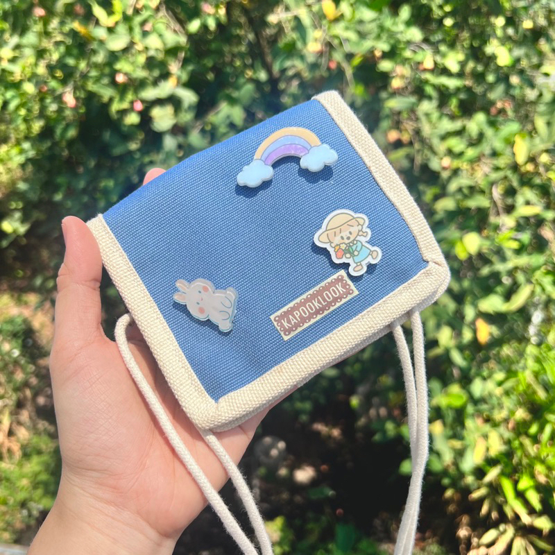 [มีหลายสี]🌈 กระเป๋าสะพายข้าง ใบเล็ก แฟชั่นมินิมอล🤎 กระเป๋าสตางค์ใส่เหรียญ ใส่บัตร แมชท์ได้ทุกชุด ใช้ได้ทุกวัน ผ้าแคนวาส