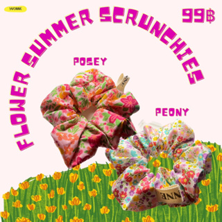 Flower Summer Scrunchies