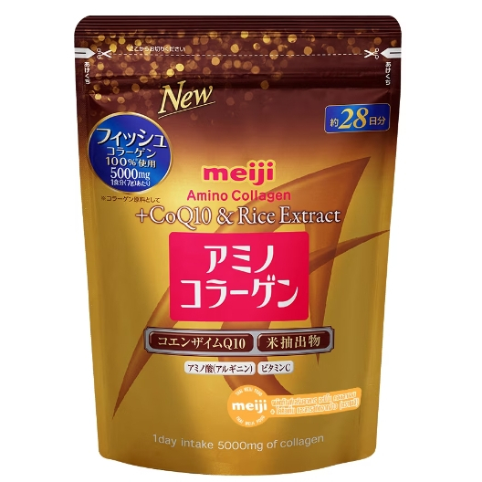 Meiji Amino Collagen+ CoQ10 &amp; Rich Extract 196กรัม