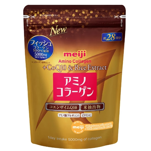 Meiji Amino Collagen+ CoQ10 & Rich Extract 196กรัม