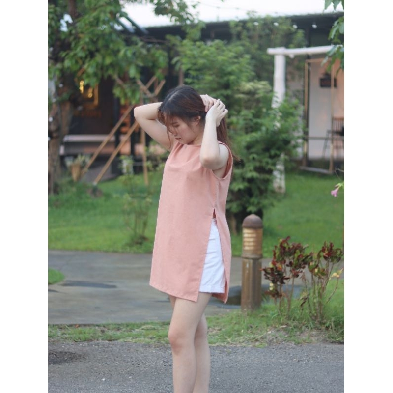 (สินค้าพร้อมส่ง) ขนาด36-38-40-42 เสื้อผ้าฝ้าย แขนกุด ใส่สบายผ้านิ่ม มีไซส์ให้เลือกM L XL xxL