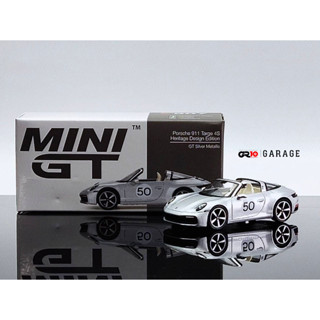 Porsche 911 Targa 4S Heritage Design Edition GT Silver Metallic RHD 1:64 (MINI GT)