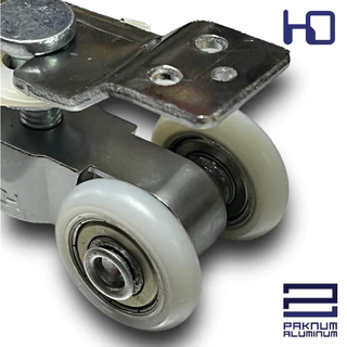 ล้อประตูบานเลื่อน(แขวน) อลูมิเนียม , ล้อแขวนใหญ่1.3/4นิ้ว HYDA , HD911 (Bearing roller for Hanging door)