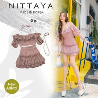 💎พร้อมส่ง💎Nittaya ชุดเซ็ทสีชมพู