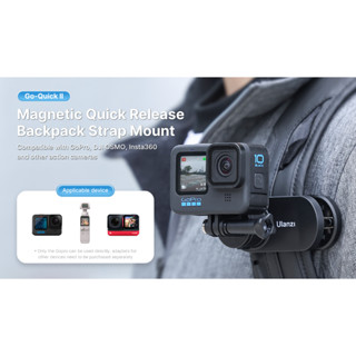 Ulanzi Go Quick II Magnetic Backpack Mount พร้อม Quick Release คลิปซิลิโคนกันลื่น 3169