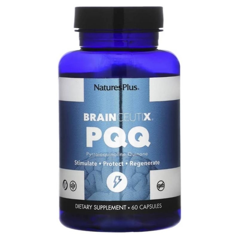 NaturesPlus Brainceutix PQQ Supplement Memory Clarity & Brain Power Enhanced Energy Anti Aging Pyrro