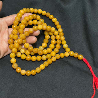 สร้อยประคำ108 ..หยกน้ำผึ้ง.11มม- มี8สี