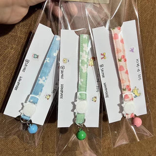 ✏️ปลอกคอแมว ตัวล็อกนิรภัย 🌸(เพิ่มลายใหม่💖)ผ้าคอตตอนแท้ 100% เบาสบาย 🌿งานแฮนด์เมด พร้อมส่งทุกชิ้น