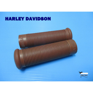 DAVIDSON (22 mm.) “KIJIMA” HANDLE GRIP  SET "BROWN"  // ปลอกแฮนด์ ปลอกมือจับ ฮาร์เลย์ สีน้ำตาล สินค้าคุณภาพดี