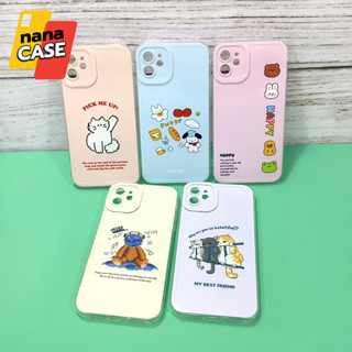 Oppo A15 A16 A17 A78(5G) A92 F11 Pro Reno 4 Reno 5 Reno 7z(5G) Reno 8T(5G)เคสมือถือนิ่มใส TPU กันเลนส์กล้องนูนลายการ์ตูน