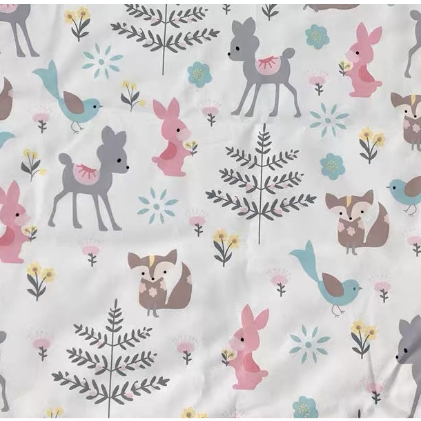 ผ้าคอตตอน 100% ทอทวิล ผ้าเมตร  หน้ากว้าง1.6 เมตร ลายกระต่าย