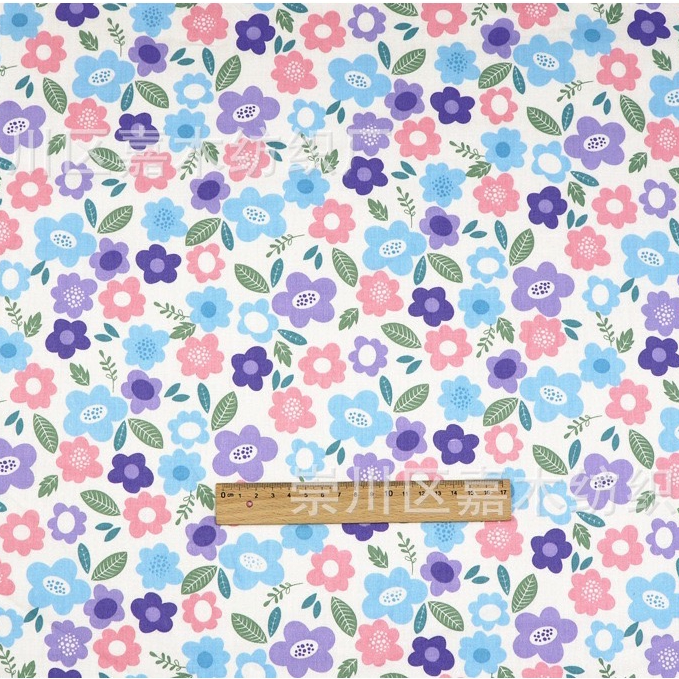 ผ้าคอตตอน 100% ทอทวิล ผ้าเมตร  หน้ากว้าง1.6 เมตร พิมพ์ลายยีราฟ กระต่าย ลายดอกไม้