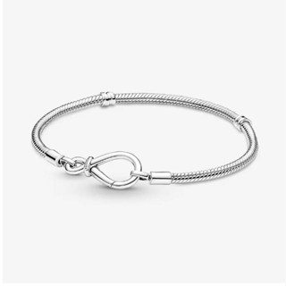 [พร้อมส่ง สินค้าแท้ 💯] Pandora Moments Infinity Knot Snake Chain Bracelet